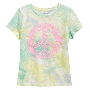 Breathe In and Enjoy the Sunshine Graphic Tee Tie Dye T-shirt Girls 10-12 JJ2179